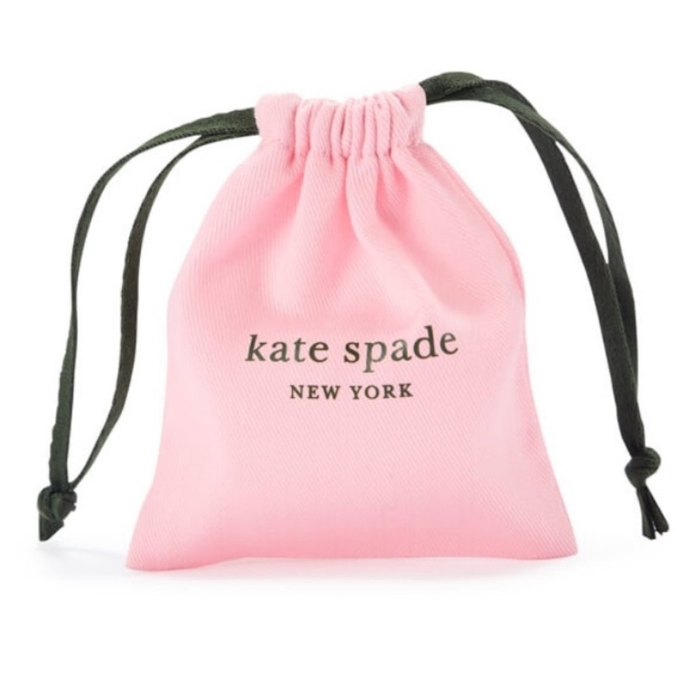 $78 Kate Spade Loves me Knot Double Heart Dainty Cuff Bracelet  in silver - Picture 3 of 4